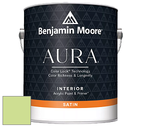 Benjamin Moore Aura 526 Waterborne Interior Satin Finish покрытие цвет NCS S 0540-G40Y 