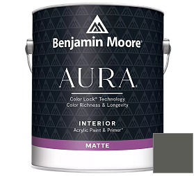 Краска Benjamin Moore Aura Interior Paint - Matte (522) цвет 1484 Ashwood Moss