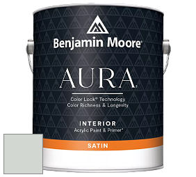 Benjamin Moore Aura 526 Waterborne Interior Satin Finish покрытие цвет 864 Oystershell