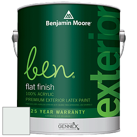 Benjamin Moore Ben 541 Waterborne Exterior Flat Finish краска цвет 2123-60 Sea Foam