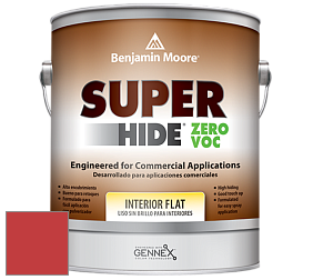 Benjamin Moore 355 Super Hide Zero Voc Interior Flat краска цвет 2009-10 Redstone
