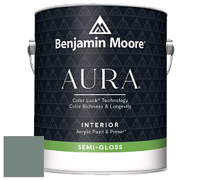 Benjamin Moore Aura 528 Waterborne Interior Semi-gloss Finish краска цвет NCS S 5010-B90G 