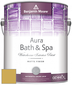 Benjamin Moore Aura 532 Bath & Spa Waterborne Interior Paint Matte Finish краска цвет NCS S 2050-Y 