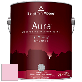Benjamin Moore Aura 631 Waterborne Exterior Satin Finish краска цвет 2000-60 Light Chiffon Pink
