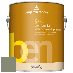 Benjamin Moore Ben W625 Premium Interior Latex Flat краска цвет AF-460 