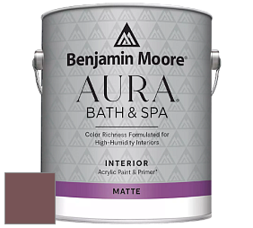 Benjamin Moore Aura 532 Bath & Spa Waterborne Interior Paint Matte Finish краска цвет NCS S 6020-R 