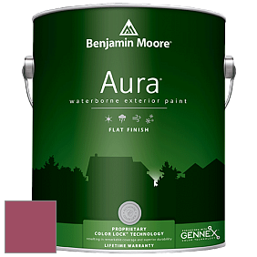 Benjamin Moore Aura 629 Waterborne Exterior Flat Finish краска цвет 2080-30 Cherry Wine