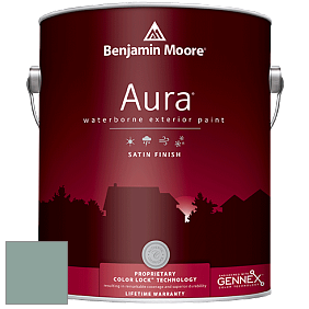 Benjamin Moore Aura 631 Waterborne Exterior Satin Finish краска цвет 690 Grenada Villa
