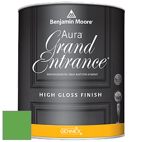 Benjamin Moore Aura 148 Grand Entrance High Gloss эмаль цвет 2033-30 Fresh Scent Green