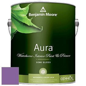 Benjamin Moore Aura 528 Waterborne Interior Semi-gloss Finish краска цвет NCS S 3050-R50B 