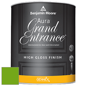 Benjamin Moore Aura 148 Grand Entrance High Gloss эмаль цвет 2031-10 Neon Lime