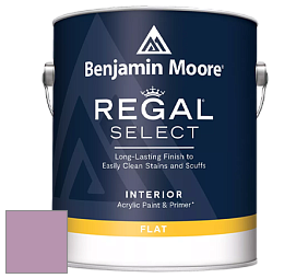 Benjamin Moore 547 Regal Select Waterborne Interior Flat Finish краска цвет 1370 Victorian Purple