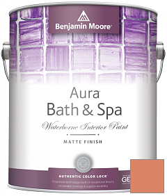 Краска Benjamin Moore Aura Bath & Spa Interior Paint Matte Finish (532) цвет 069 Golden Cherry