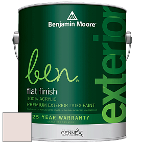 Benjamin Moore Ben 541 Waterborne Exterior Flat Finish краска цвет 2102-70 First Light