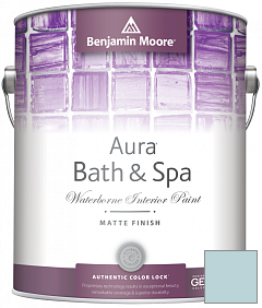 Краска Benjamin Moore Aura Bath & Spa Interior Paint Matte Finish (532) цвет 1654 Ashwood Gray