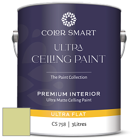 COLOR SMART CS 758 ULTRA CEILING PAINT ультраматовая краска цвет NCS S 1030-G60Y 