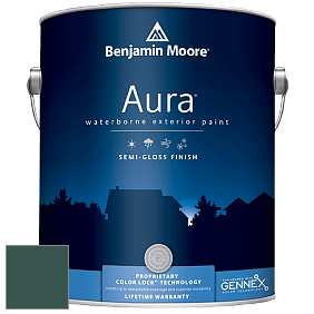 Benjamin Moore Aura 632 Waterborne Exterior Semi-Gloss Finish краска цвет 2047-10 Forest Green