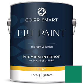 Краска COLOR SMART CS 745 ELIT PAINT глубокоматовая моющаяся краска цвет 2045-20 Lawn Green