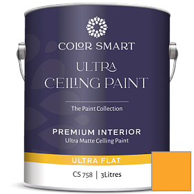 Краска COLOR SMART CS 758 ULTRA CEILING PAINT ультраматовая краска цвет 2018-30 Citrus Blast