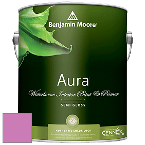 Benjamin Moore Aura 528 Waterborne Interior Semi-gloss Finish краска цвет 2077-40 Spring Azalea