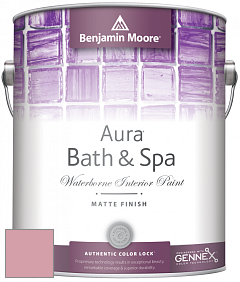 Benjamin Moore Aura 532 Bath & Spa Waterborne Interior Paint Matte Finish краска цвет 1271 Hummingbird