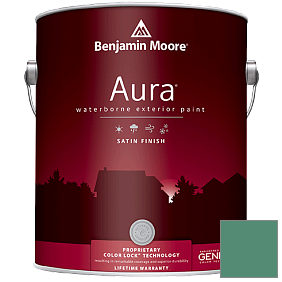 Краска Aura Waterborne Exterior Satin Finish (631) цвет 601 Juniper Green
