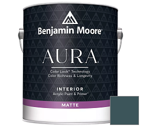 Краска Benjamin Moore Aura Interior Paint - Matte (522) цвет 2057-10 River Blue