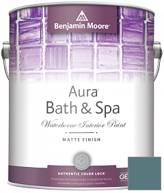 Краска Benjamin Moore Aura Bath & Spa Interior Paint Matte Finish (532) цвет 720 Bella Blue