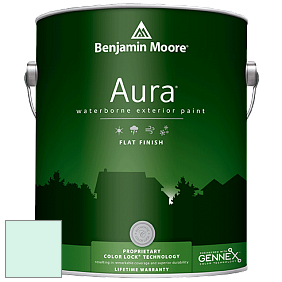Benjamin Moore Aura 629 Waterborne Exterior Flat Finish краска цвет 2039-70 Refreshing Teal