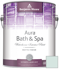 Краска Benjamin Moore Aura Bath & Spa Interior Paint Matte Finish (532) цвет 847 Sweet Dreams