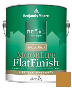 Краска Regal Select Exterior Paint-MoorLife Flat Finish (W105) цвет 2154-10 Yellow Oxide