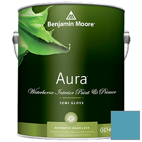 Краска Aura Waterborne Interior Semi-gloss Finish (528) цвет 2058-40 Cool Blue