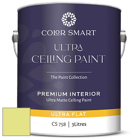 COLOR SMART CS 758 ULTRA CEILING PAINT ультраматовая краска цвет NCS S 0540-G60Y 