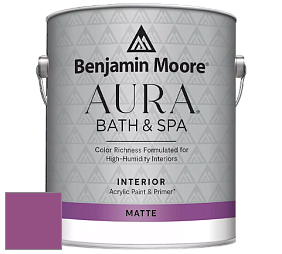 Benjamin Moore Aura 532 Bath & Spa Waterborne Interior Paint Matte Finish краска цвет 2075-30 Pre-Dawn Sky
