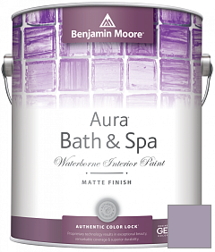 Краска Benjamin Moore Aura Bath & Spa Interior Paint Matte Finish (532) цвет 1383 Iris Bliss
