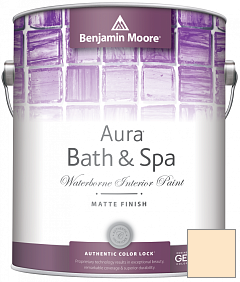 Краска Benjamin Moore Aura Bath & Spa Interior Paint Matte Finish (532) цвет 148 Porter Ranch Cream