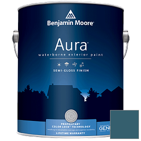 Краска Aura Waterborne Exterior Semi-Gloss Finish (632) цвет 2058-20 Slate Teal