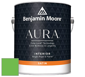 Benjamin Moore Aura 526 Waterborne Interior Satin Finish покрытие цвет NCS S 0575-G20Y 