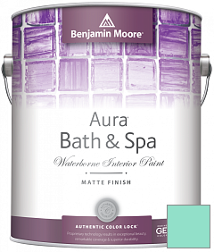 Краска Benjamin Moore Aura Bath & Spa Interior Paint Matte Finish (532) цвет 2044-50 Bermuda Teal