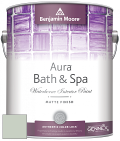 Benjamin Moore Aura 532 Bath & Spa Waterborne Interior Paint Matte Finish краска цвет AF-485 