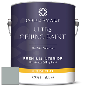 COLOR SMART CS 758 ULTRA CEILING PAINT ультраматовая краска цвет NCS S 3005-B80G 
