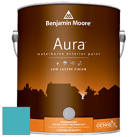 Benjamin Moore Aura 634 Waterborne Exterior Low Lustre Finish краска цвет 760 Baltimore Sky