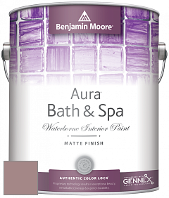 Benjamin Moore Aura 532 Bath & Spa Waterborne Interior Paint Matte Finish краска цвет 1244 Barberry