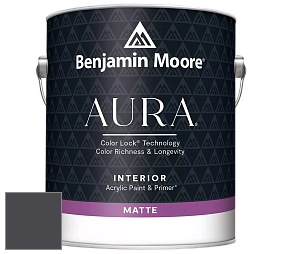 Benjamin Moore Aura 522 Interior Paint - Matte краска цвет 2118-20 Toucan Black