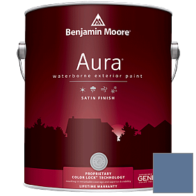 Краска Aura Waterborne Exterior Satin Finish (631) цвет 825 Blue Nova