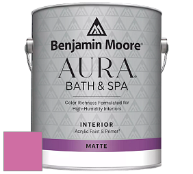 Benjamin Moore Aura 532 Bath & Spa Waterborne Interior Paint Matte Finish краска цвет NCS S 1060-R30B 