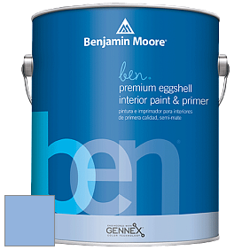Benjamin Moore Ben W626 Premium Interior Latex Eggshell краска цвет 2067-50 Summer Blue