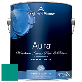 Benjamin Moore Aura 524 Waterborne Interior Eggshell Finish краска цвет 2048-30 Aruba Blue