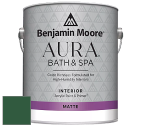 Benjamin Moore Aura 532 Bath & Spa Waterborne Interior Paint Matte Finish краска цвет NCS S 5540-G10Y 