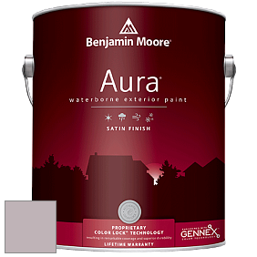 Benjamin Moore Aura 631 Waterborne Exterior Satin Finish краска цвет 2114-50 Victorian Mauve